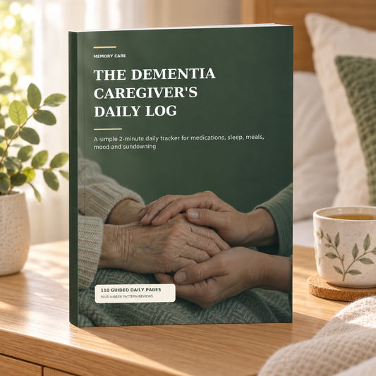 Dementia Caregiver Companion -Care Log & Journal
