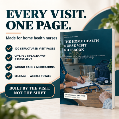 Home Health Nurse Visit Notes - Professional Care Documentation