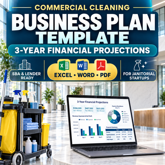 Commercial Cleaning Startup Kit - Business Plan & Financial Projections